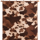 Western Brown Cowhide Print Quilted 3-Piece Bedding Set