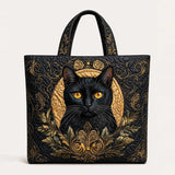 Animal  Plant  Cat  Quilted Tote Bag