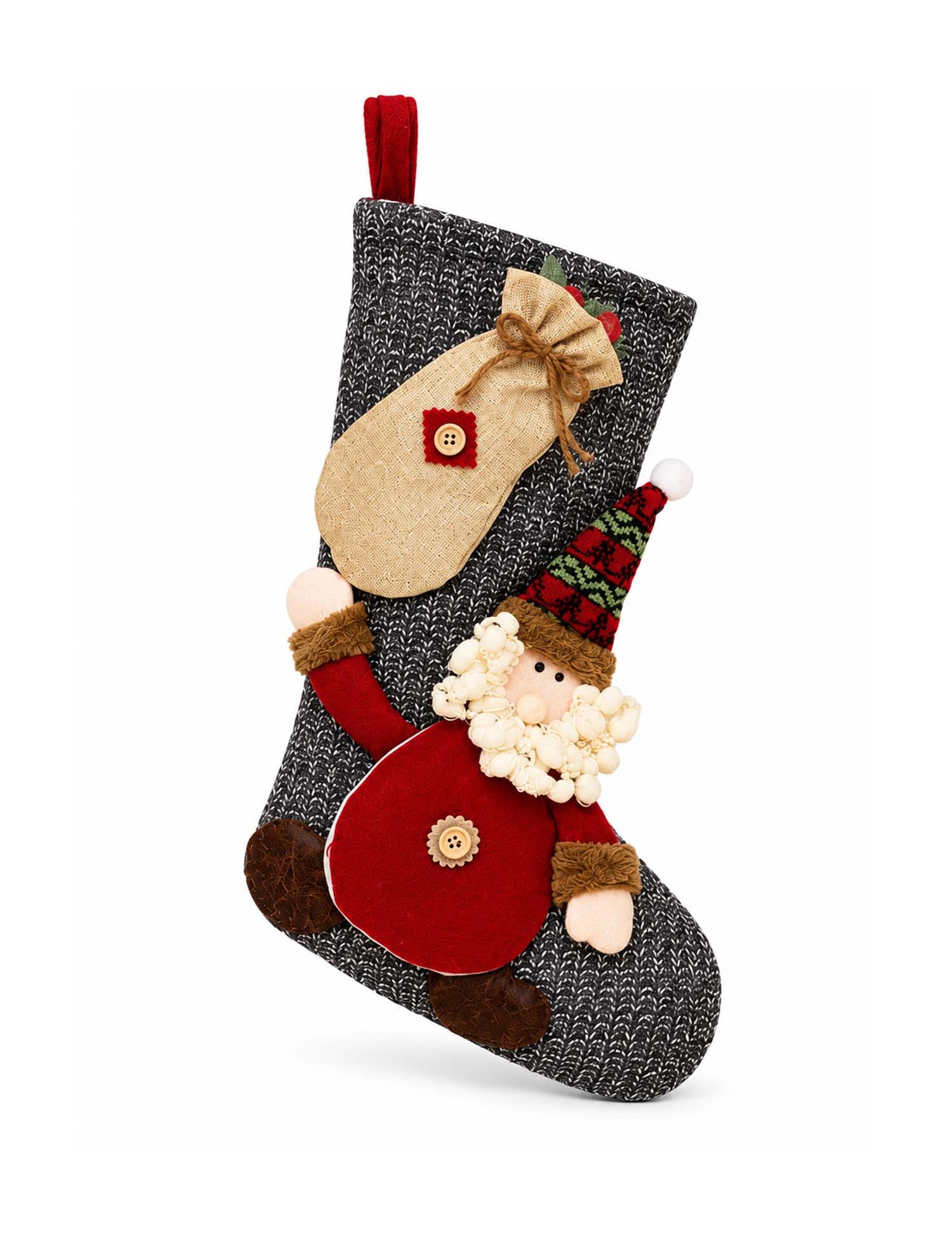 Rustic Christmas Character Stockings
