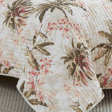 Serenity Palms Quilted 3-Piece Bedding Set