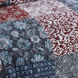 Heritage Americana Patchwork Quilted 3-Piece Bedding Set
