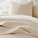 3-Piece Stripe Stitch Quilted Coverlet Set