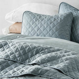 3-Piece Diamond Stitch Quilted Coverlet Set