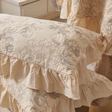 Blue Botanical Garden Quilted 3-Piece Bedding Set