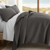 3-Piece Herringbone Quilted Coverlet Set
