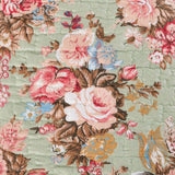 Vintage Rose Garden 100% Cotton Quilted 3-Piece Bedding Set