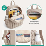 Chic Puffer Backpack with Detachable Mini Bag