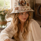 Western Horse Quilted Bucket Hat