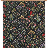 Midnight Butterfly Wildflower Garden Quilted 3-Piece Bedding Set