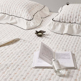 Petite Bow Ruffle Quilted 3-Piece Bedding Set