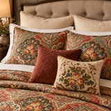 Vintage Paisley Floral Quilted 3-Piece Bedding Set
