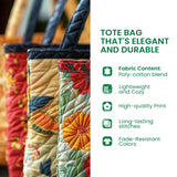 Different Turtles Quilted Tote Bag