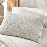 Floral 100% Cotton Quilted Pillow Sham Set of 2