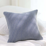 Classic Stripe Knitted Throw Blanket & Pillow Cover Set