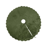 Scalloped Velvet Christmas Tree Skirt