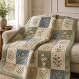 Wildflower Meadow Quilted Blanket