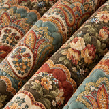 Vintage Paisley Floral Quilted 3-Piece Bedding Set