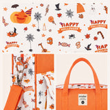 Festive Halloween Pumpkin – Multifunctional Tote Bag with Spacious Storage for Travel & Everyday Use