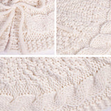 Cable Knit Christmas Tree Skirt