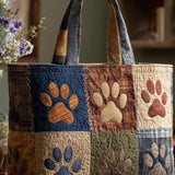 Classic Paw Quilted Tote Bag