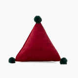 Christmas Triangle Pom Pom Pillow