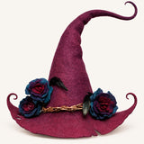 Gothic Rose Fairy Handcrafted Witch Hat