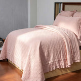 Soft Ruffled Trim Quilted 3‑Piece Bedding Set