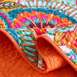 Vibrant Paisley Garden Quilted 3-Piece Bedding Set