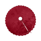 Scalloped Velvet Christmas Tree Skirt