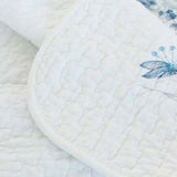Blue Cottage Patchwork Quilted 3-Piece Bedding Set
