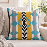 Southwestern Geometric Knitted Pillow Cover