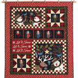 Product Title Let It Snow Woodland Patchwork Quilted 3-Piece Bedding Set