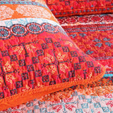 Sunset Folk Floral Quilted 3-Piece Bedding Set