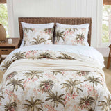 Serenity Palms Quilted 3-Piece Bedding Set