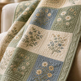 Wildflower Meadow Quilted Blanket