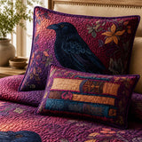 H.PAI Raven Enchanted Library Quilted 3-Piece Bedding Set