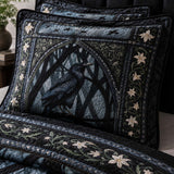 H.PAI Raven Shadow Forest Quilted 3-Piece Bedding Set