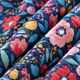 Wildflower Garden Reversible 100% Cotton Quilted 3-Piece Bedding Set