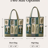 Pacific Northwest Forest  Quilted Tote Bag