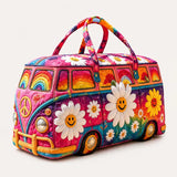 Hippie Van Quilted Duffle Bag