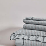 Petite Bow Ruffle Quilted 3-Piece Bedding Set