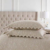 Serene Blossom 100% Cotton Floral Quilted Bedding Set