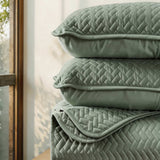 3-Piece Herringbone Quilted Coverlet Set