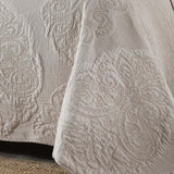 Damask Quilted 3-Piece Bedding Set