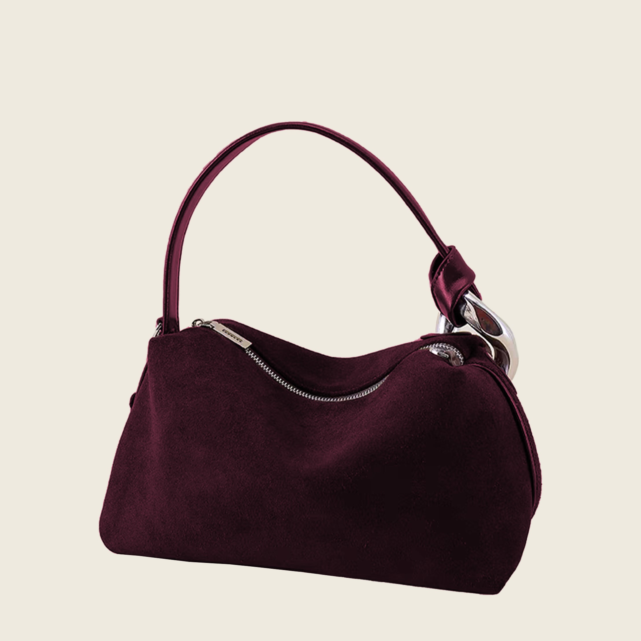 Suede Hobo Bag