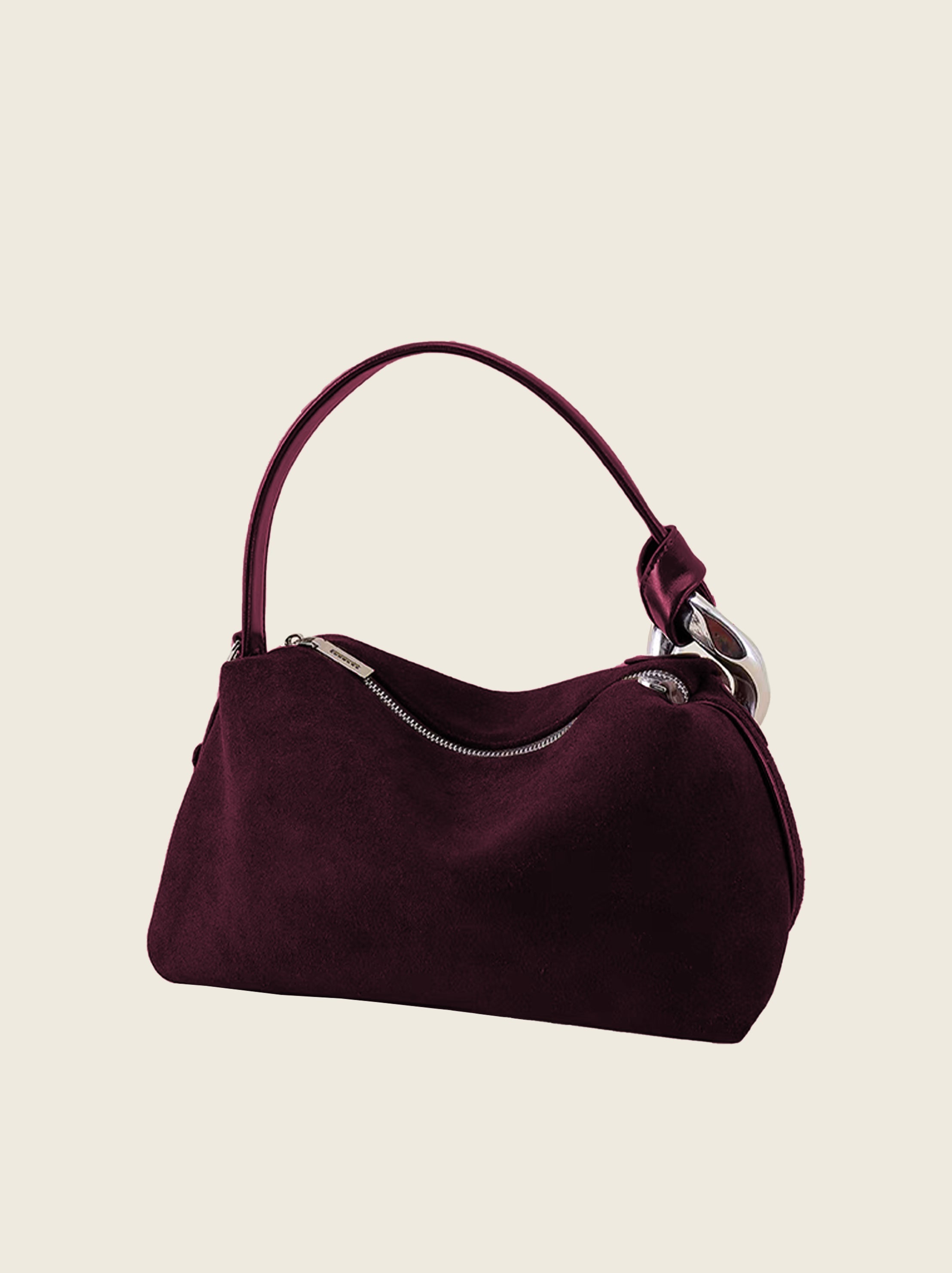 Suede Hobo Bag