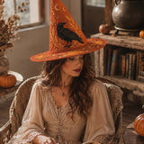 H.PAI Raven Autumn Harvest Quilted Witch Hat