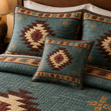 H.PAI Desert Aztec Star Quilted 3-Piece Bedding Set – Rustic Southwestern Quilted Bedding with Matching Pillow Shams