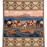 Western Horse Patchwork Quilted 3-Piece Bedding Set