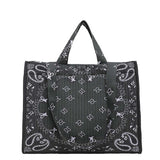 Vintage Bandana Paisley Quilted Tote Bag